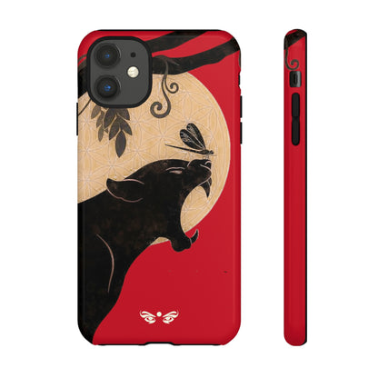 Full Moon Panther · Tough Case (Dark Red)