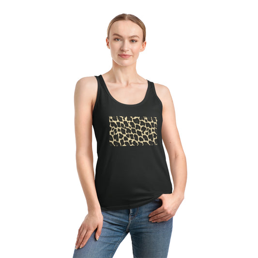 Classic Leopard · Vegan Women's Tank Top (Black)