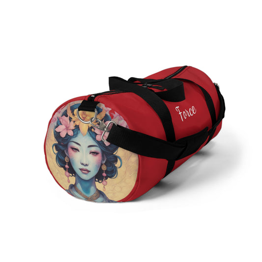 Wild Orchid Goddess · Duffel Bag (Dark Red)