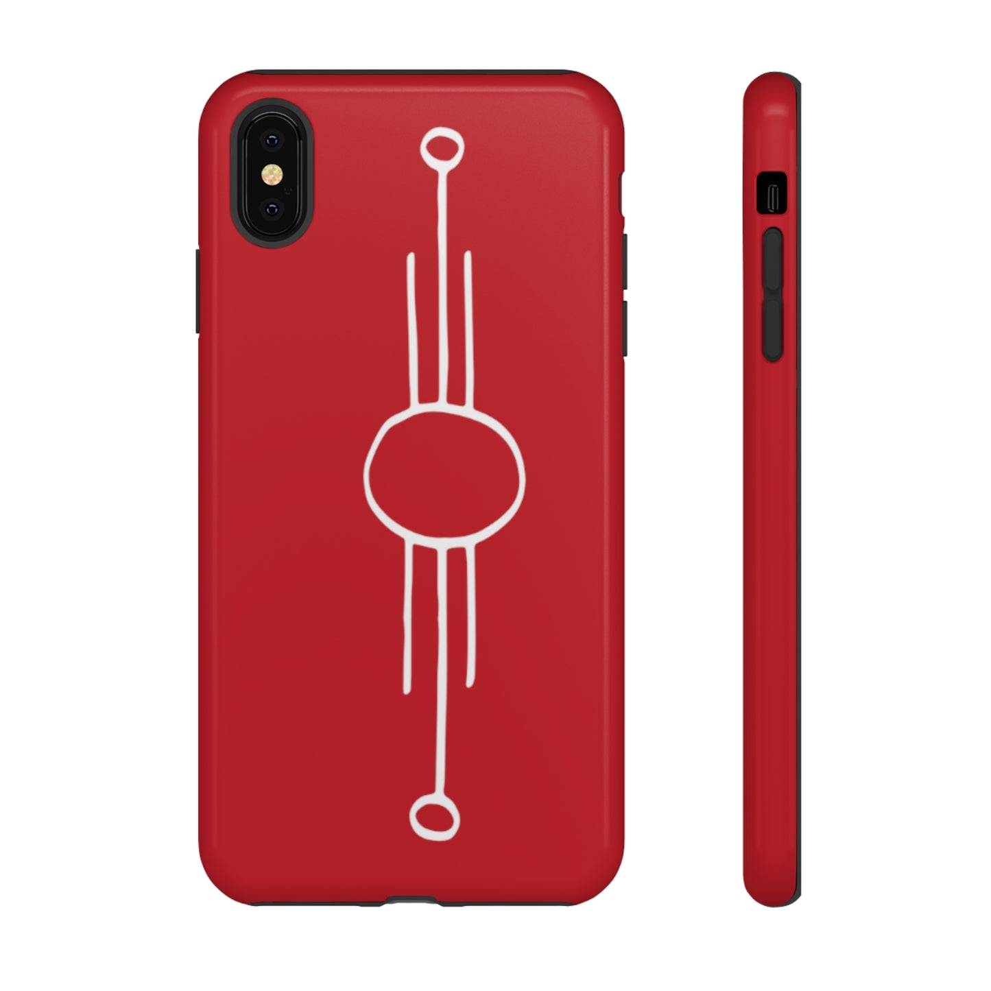 Alignment #1 · Tough Case (Dark Red)