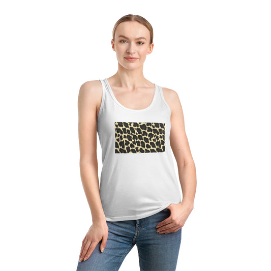 Classic Leopard · Vegan Women's Tank Top (White)