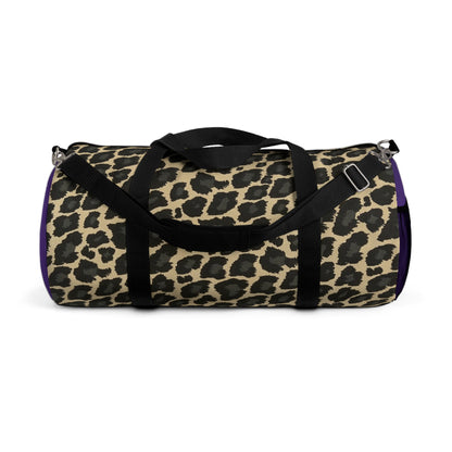 Classic Leopard · Duffel Bag (Deep Purple)