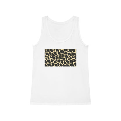 Classic Leopard · Vegan Women's Tank Top (White)