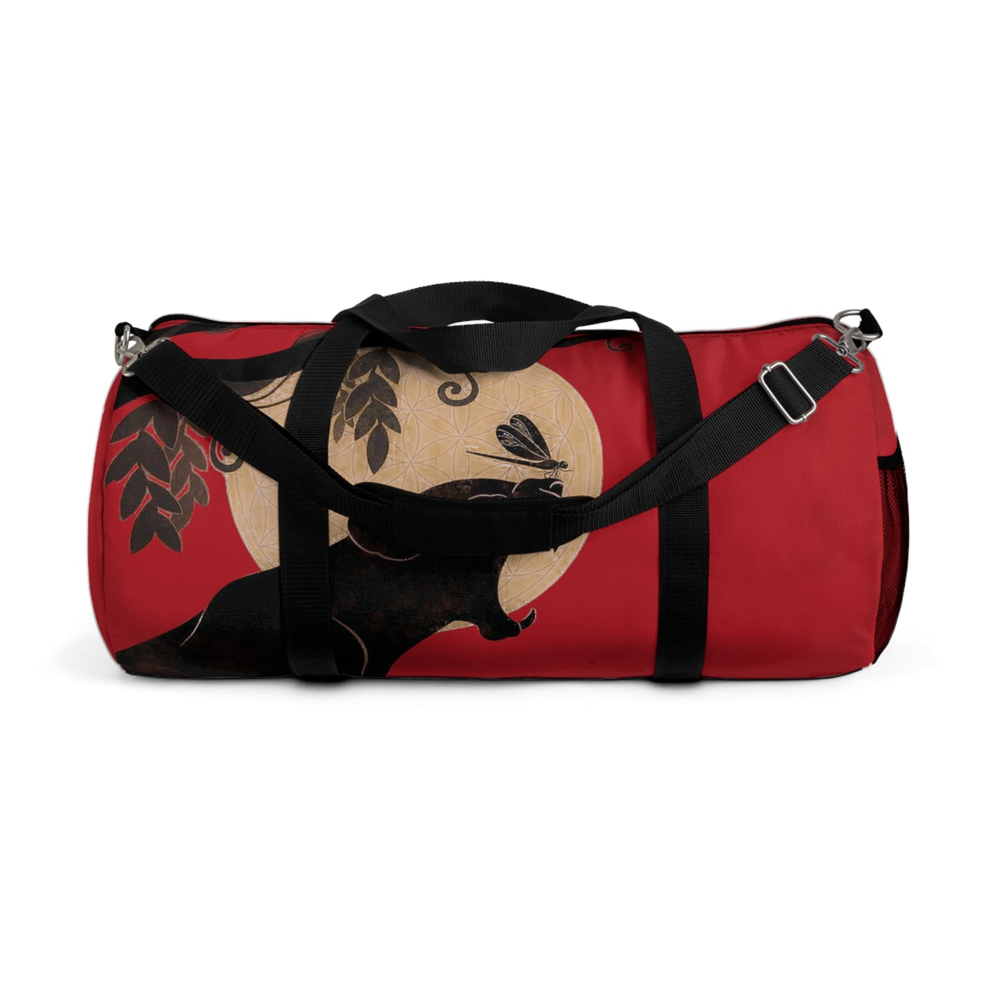 Full Moon Panther · Duffel Bag (Dark Red)