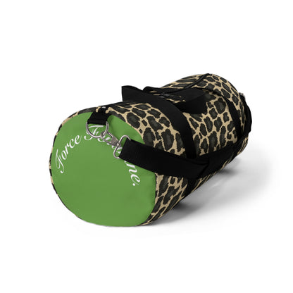 Classic Leopard · Duffel Bag (Light Green)