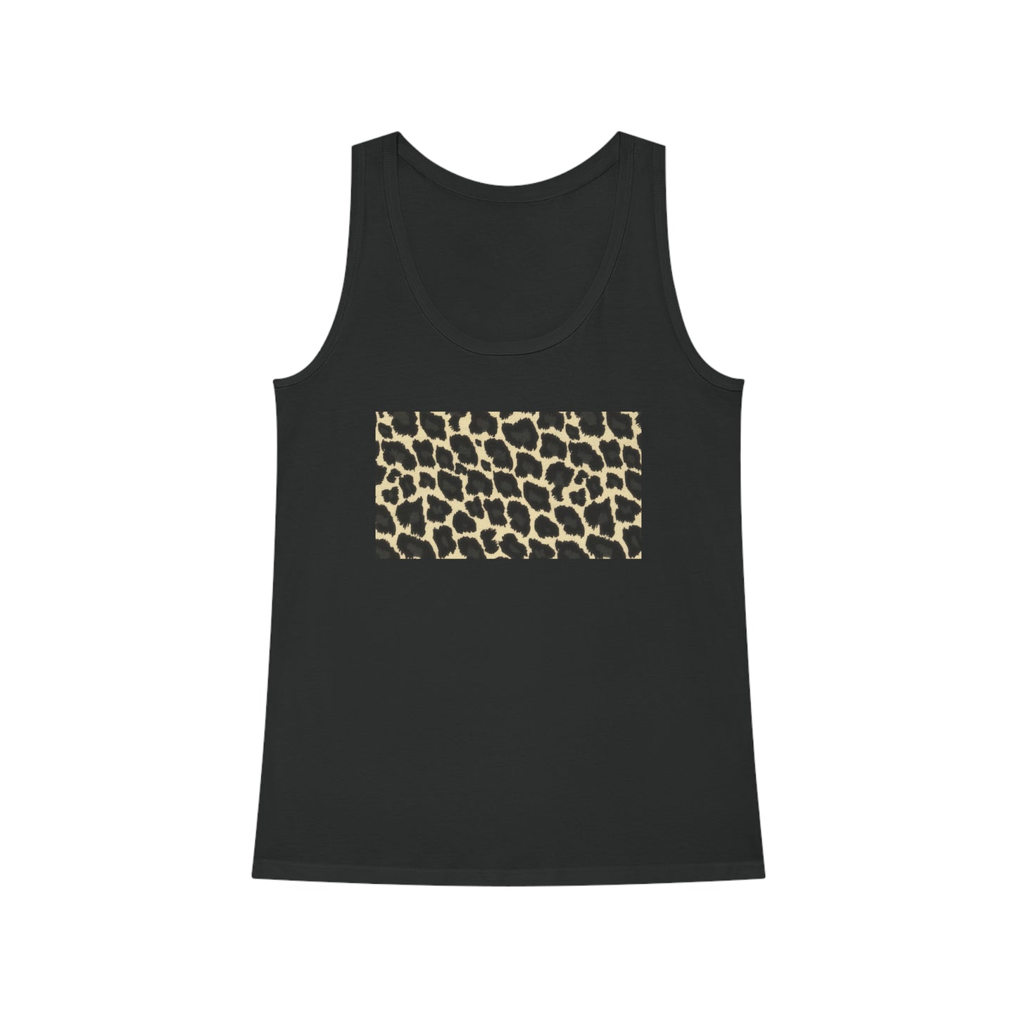 Classic Leopard · Vegan Women's Tank Top (Black)