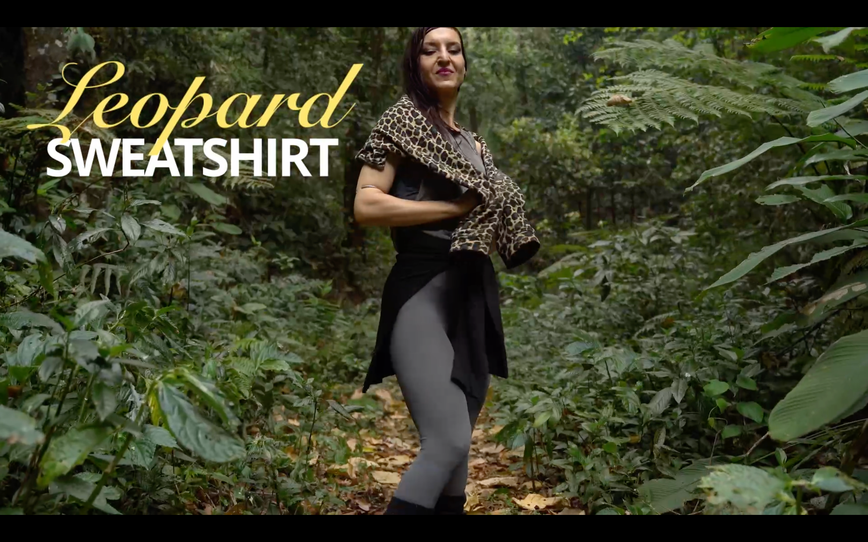 Load video: Leopard Sweatshirt 