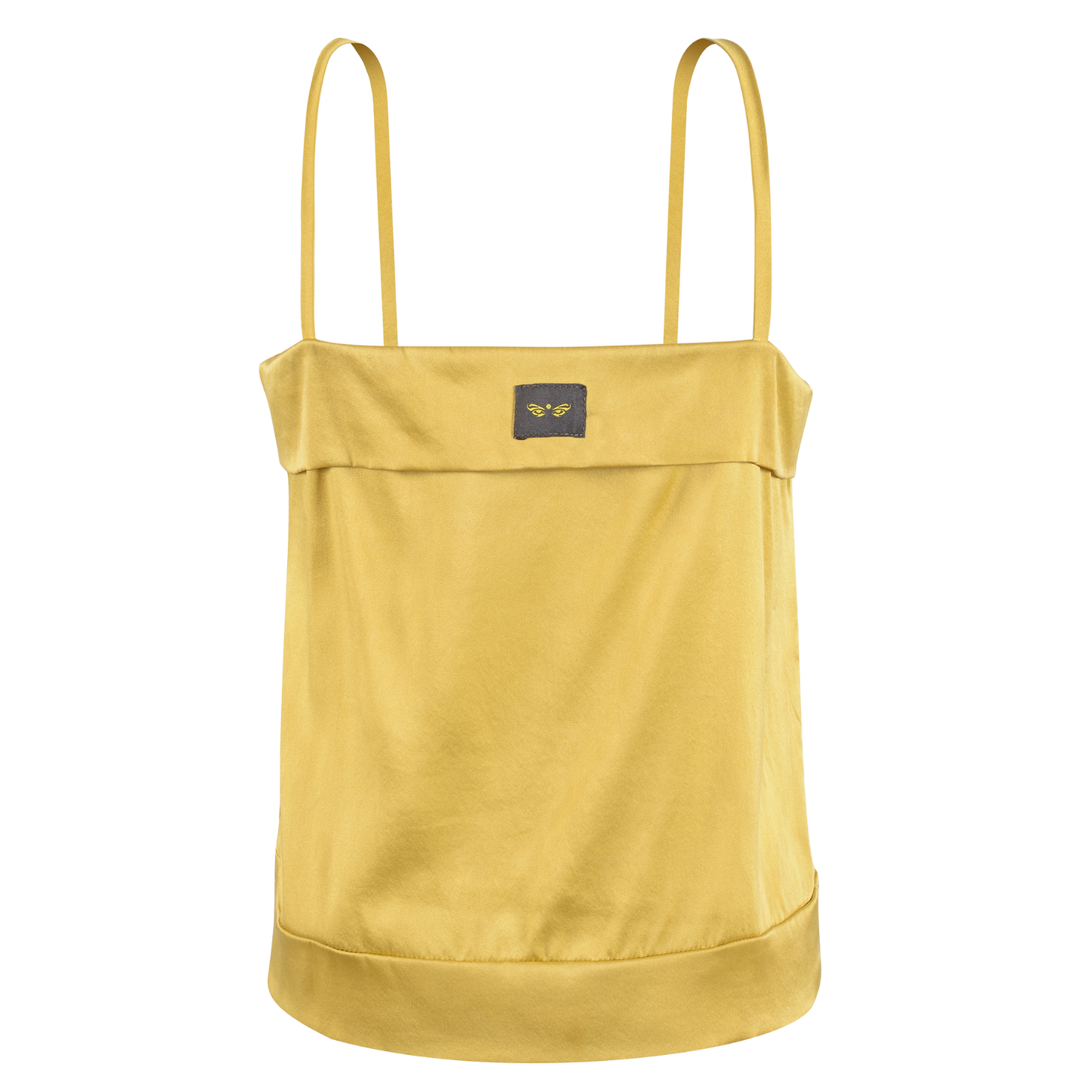 IMPERIAL YELLOW SILK SQUARE TOP