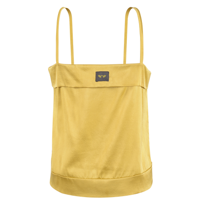 IMPERIAL YELLOW SILK SQUARE TOP