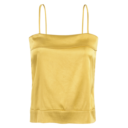 IMPERIAL YELLOW SILK SQUARE TOP