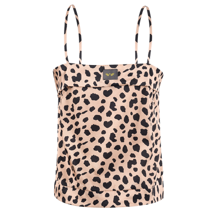 ULTIMATE LEOPARD SQUARE SILK TOP