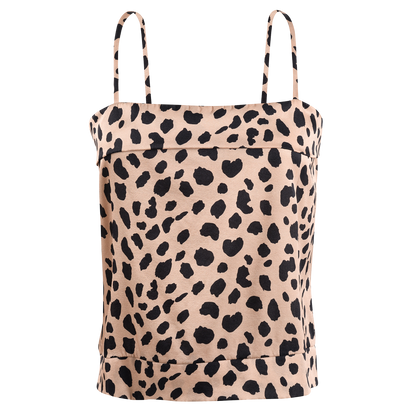 ULTIMATE LEOPARD SQUARE SILK TOP