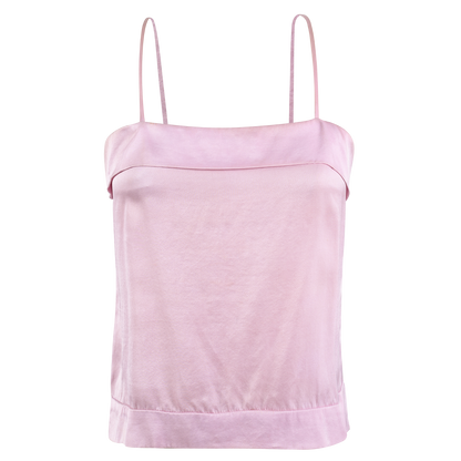 PEONY PINK DIVINE SILK SQUARE TOP